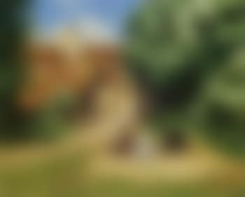 Summer's day with three children playing by farmhouse (preview)