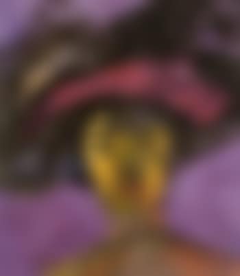 Woman wearing a feather hat (preview)