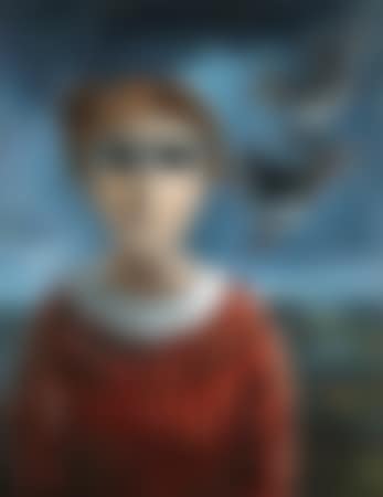 Girl and two birds (preview)