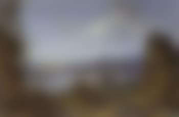 Capriccio view of a river valley with a castle (preview)