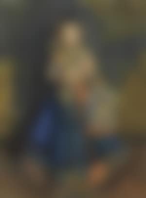 Little girl with birdcage (preview)