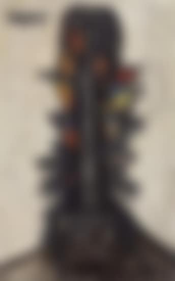 Elongated head with nails and arrows (preview)