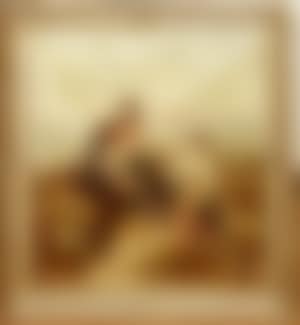 Two figures travelling with child (preview)
