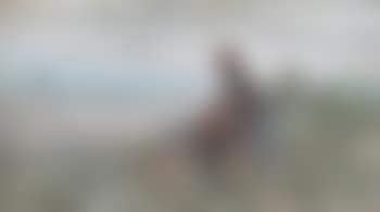 Girl on a sand dune looking out to sea (preview)