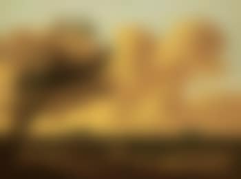 Panoramic view of Leiden with figures under a tree in the foreground (preview)