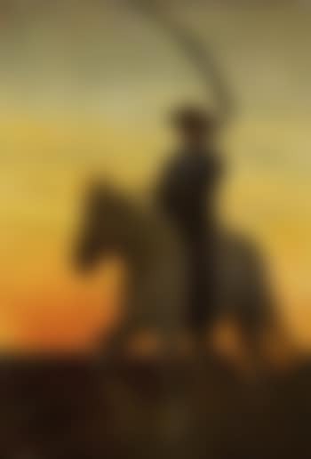 Young harvester returning home on horseback (preview)