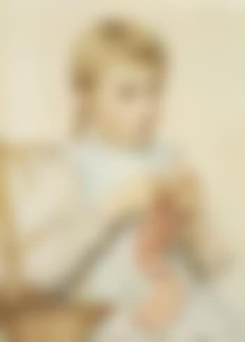 Girl knitting (preview)