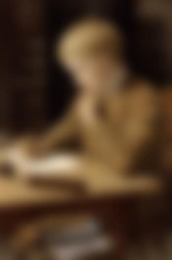 Boy writing (preview)