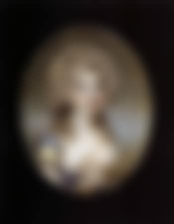 Mary Viscountess Dillon, wearing dress with sable trimmed yellow sleeve (preview)
