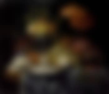 Still life of oysters, silver tazza with oranges, fish other fruits onL15 a draped table (preview)