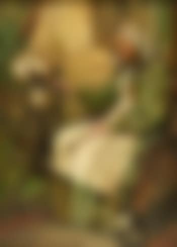 Lady spinning by the cottage door (preview)