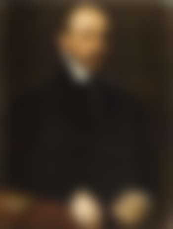 Portrait d'homme accoude a son bureau (preview)
