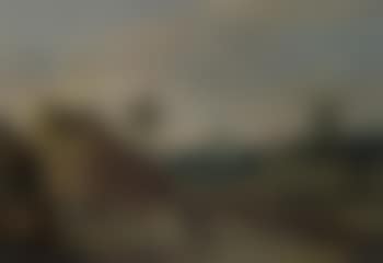 Village landscape with peasants (preview)
