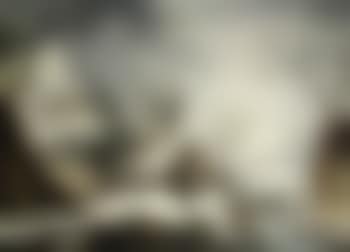 Mountainous winter landscape with figures collection water from a stream (preview)