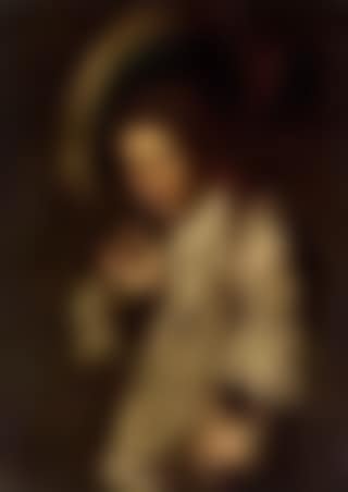 Young man with flower - allegory of smell (preview)