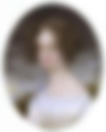 Portrait of the Russian Princess Nariskine against a landscape (preview)