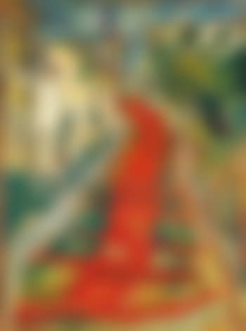 L'escalier rouge a Cagnes (preview)