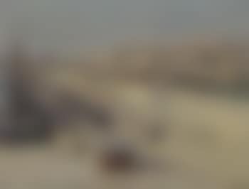 Harbour with red building (preview)
