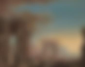 A capriccio of classical ruins with elegant figures conversing in the foreground (preview)