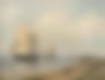 Sailingvessels along a shore (preview)