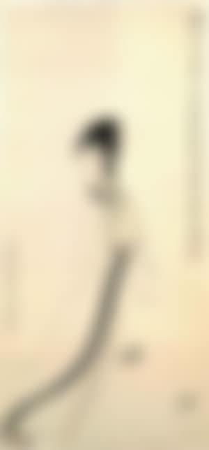 Jeune femme habillee a l'ancienne tenant un eventail (preview)