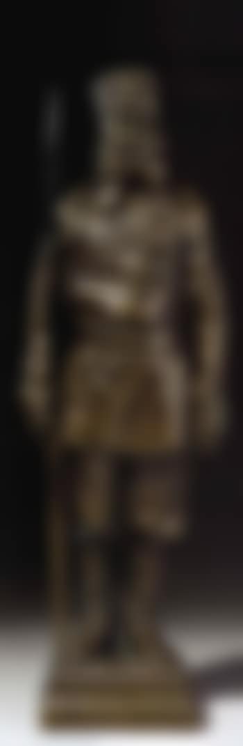 Uniformed Cossack wearing medals and holding speer (preview)