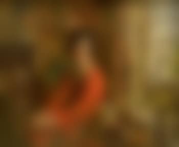 Interior scene, lady in a red dress (preview)