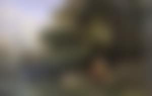 Shepherdess and goats in a landscape (preview)