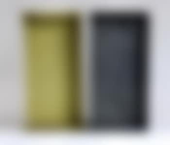 Mit Schwefel überzogene Zinkkiste (tamponierte Ecke). Unbearbeitete Zinkkiste (Schnellmann 21) (preview)