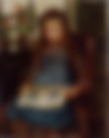 The artists daughter asleep while reading (preview)