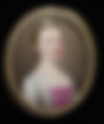 A Lady, wearing white dress with frilled trim (preview)