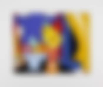 Still-life with orange blowing curtain (preview)