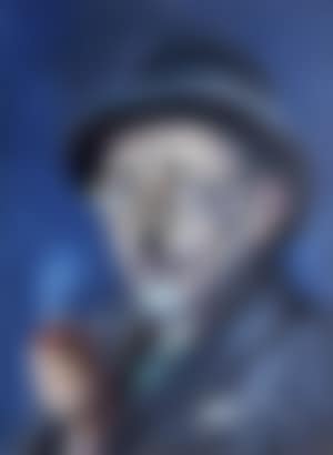 Portrait of a man wearing a bowler hat (preview)