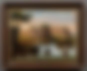 River Valley with fishermen, cottages, and distant castle (preview)