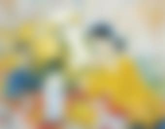 Femme a la robe jaunes (Woman with the yellow dress) (preview)