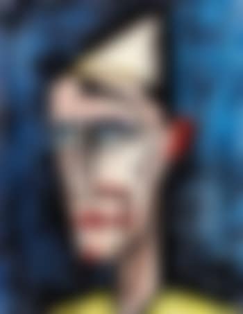 Clown fond bleu. (preview)