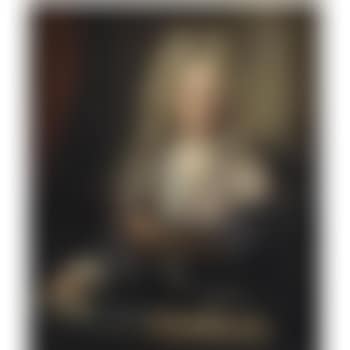 Portrait Of Jan Van Huysum (1682 - 1749), Half Length, Standing Behind A Stone Pedestal, A Palette And Paint Brushes In His Left Hand, A Drawing Of A Bouquet Of Flowers In His Other Hand, A Drawing Of A Landscape Beneath (preview)