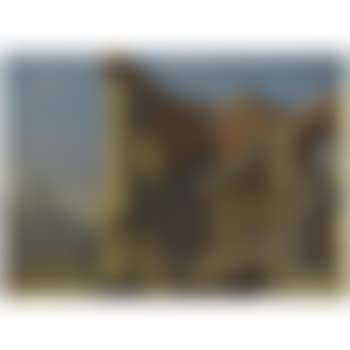 An Italianate Landscape With Figures Conversing Near Ancient Ruins, A Shepherd With His Flock And Cattle In The Background (preview)