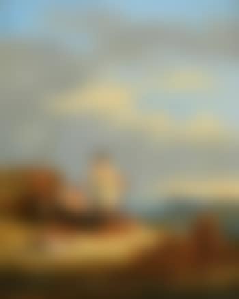 Fishermen mending nets, chatting to a fishwife, Carrickfergus Castle beyond (preview)