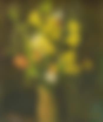 Still life of spring flowers in a brown vase (preview)
