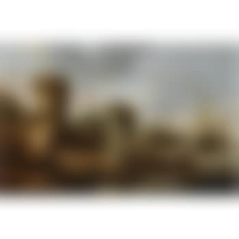 A Capriccio Of A Mediterranean Harbour With Elegant Figures Embarking A Boat, A Roman Triumphal Arch, And Dutch Men-of-war Beyond (preview)