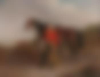 Portrait of an officer with his horse (preview)