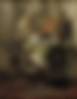 Playful kittens by a spinning wheel (preview)