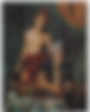 Ladies at a table with fruit and plants (preview)