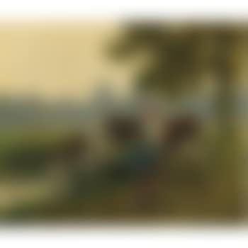 Young Maid With Her Cows At The Water's Edge (preview)