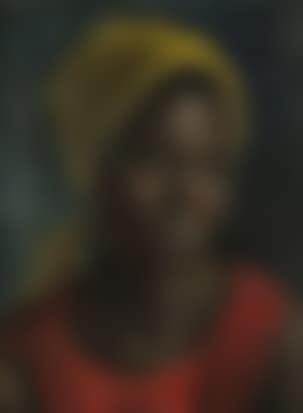 Portrait of a woman in a yellow headscarf (preview)