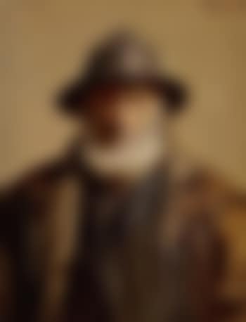 The fisherman Søren Kruuse with a dark sou'wester and coat (preview)