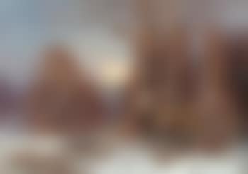 Sonnenuntergang uber einem Winterwald (preview)