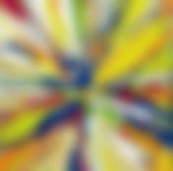 Beautiful Lazarides Inc. Auction Spinny Thingy Where Will It All End, Money For Old Rope, Buy This You Bugger, Its Got Kline Blue Bloody Splashes In It For Fuck's Sake, Love You Really Painting (with xxxxx) (preview)