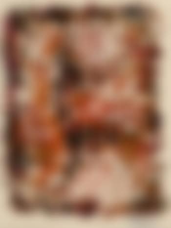 Untitled abstraction in orange and red (preview)